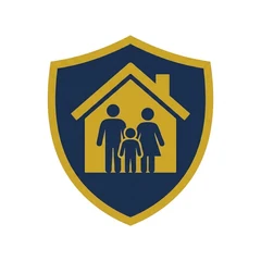 Domestic violence house icon