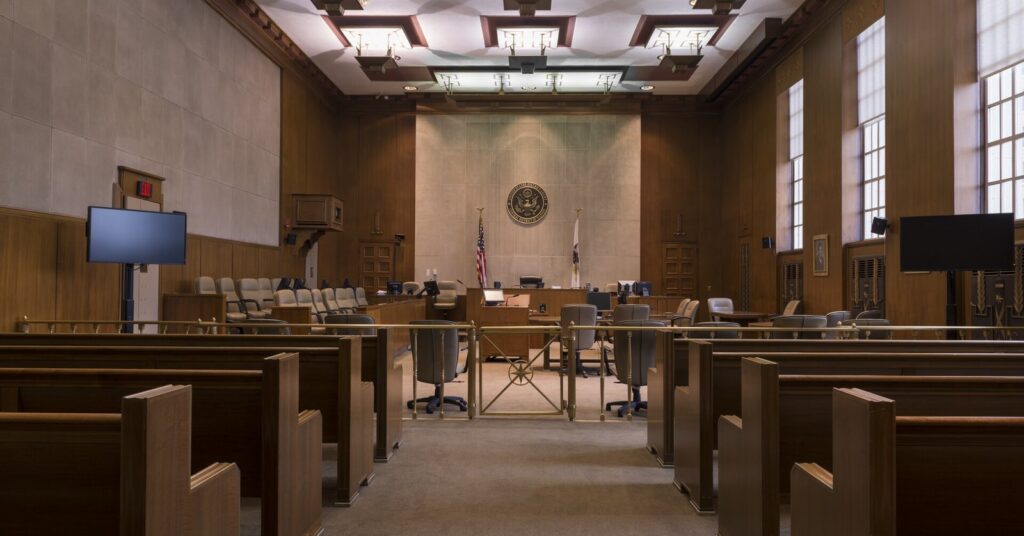 Courtroom interior
