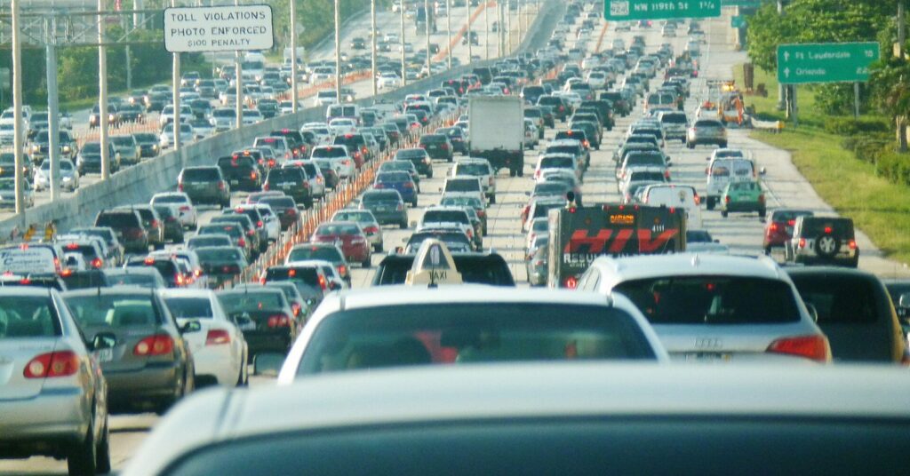 Traffic on a Florida highway